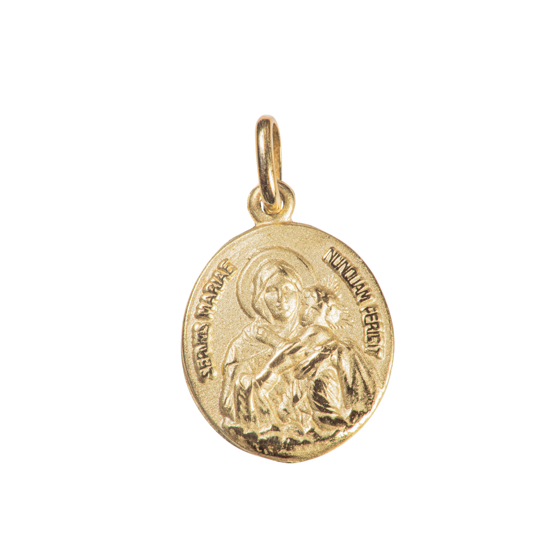 Medalla Virgen Mater de Oro Amarillo 18Kt.