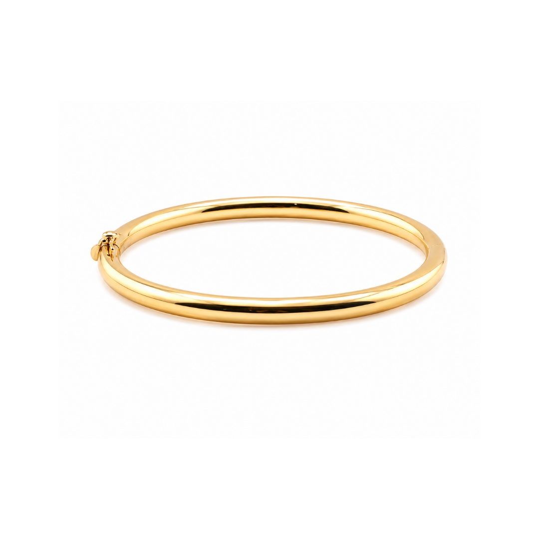 Pulsera Esclava Oro Amarillo 14Kt Tubular.