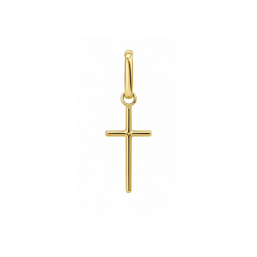Cruz Palitos Oro Amarillo 18Kt. CRU-014-PAL-M11.