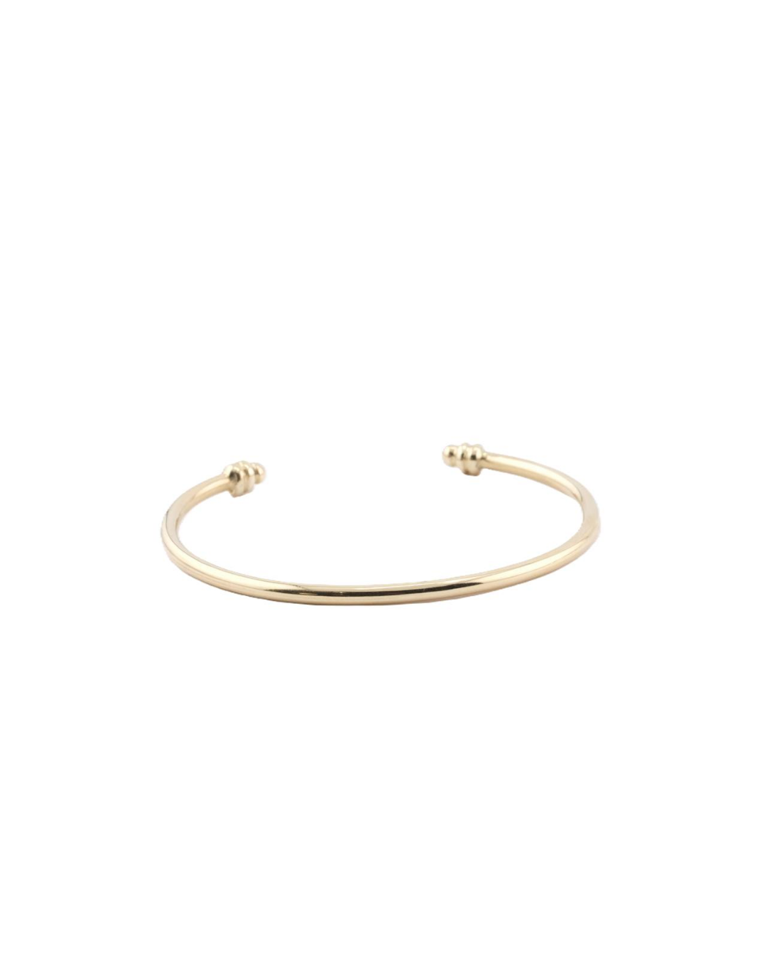 Pulsera Esclava Abierta Oro Amarillo 18Kt Nudos.