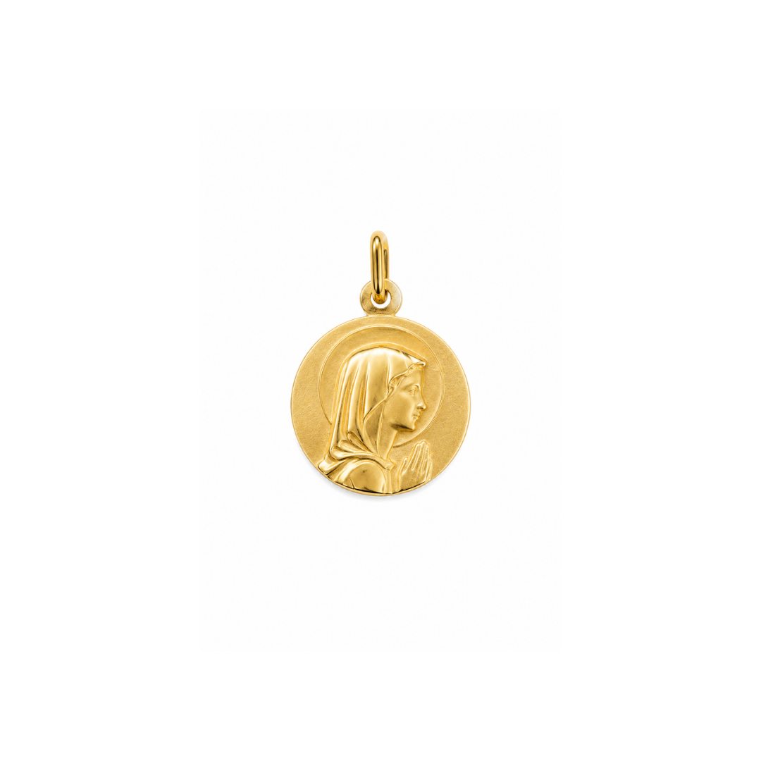Medalla Virgen Niña de Oro Amarillo 18Kt.