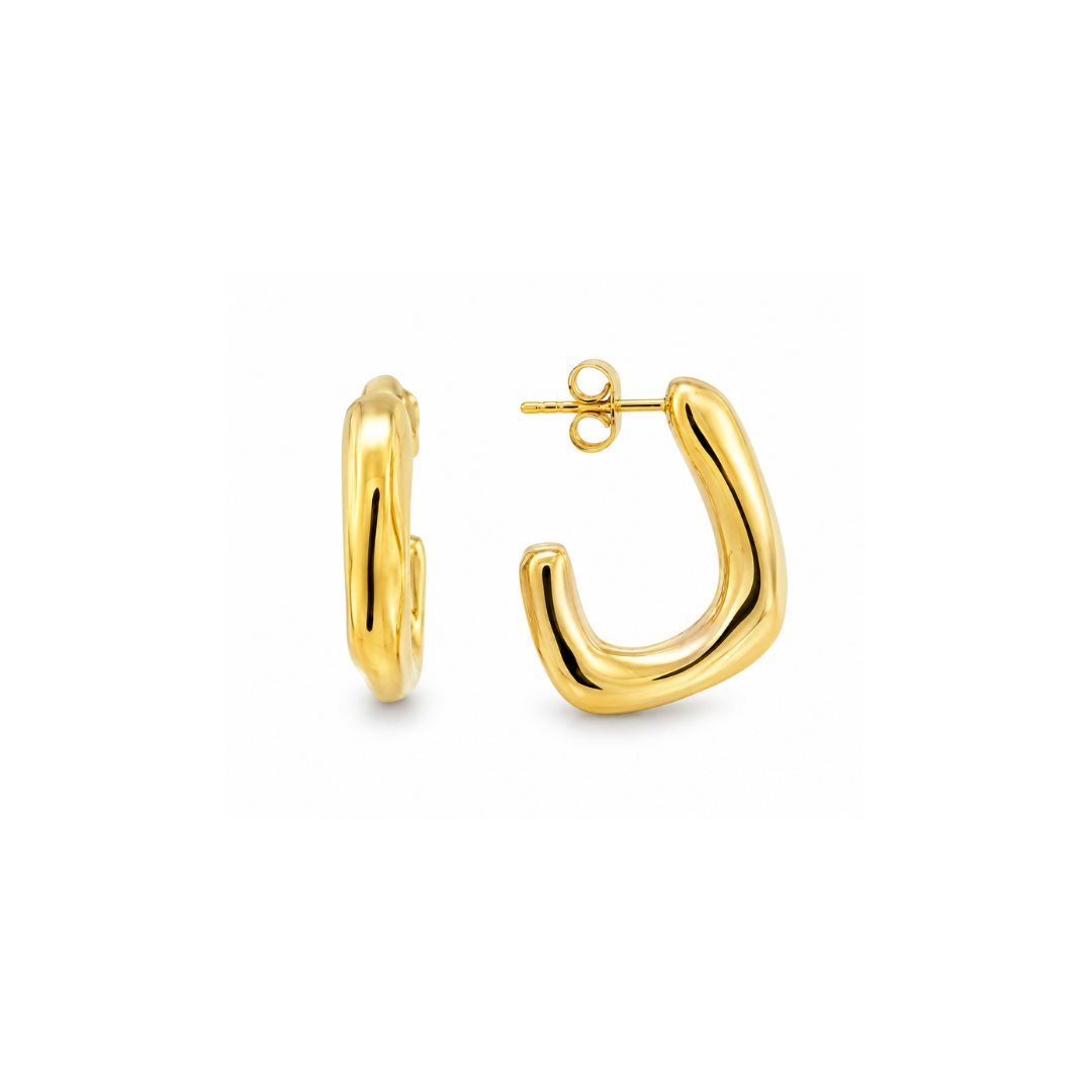 Aros Argollas de Oro Amarillo 18KT 004-MED-330.