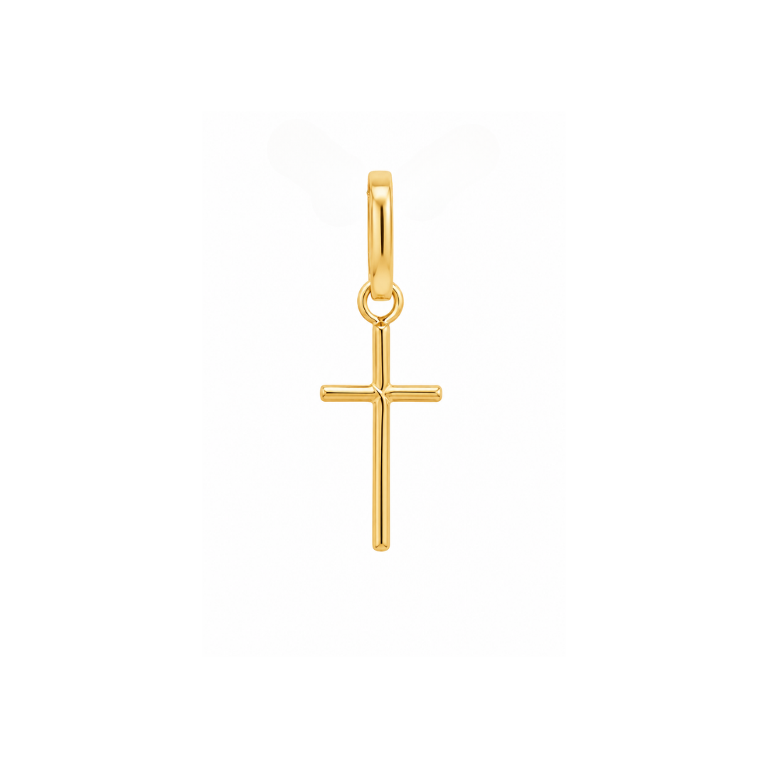 Cruz Palitos Oro Amarillo 18Kt. CRU-016-PAL-012.