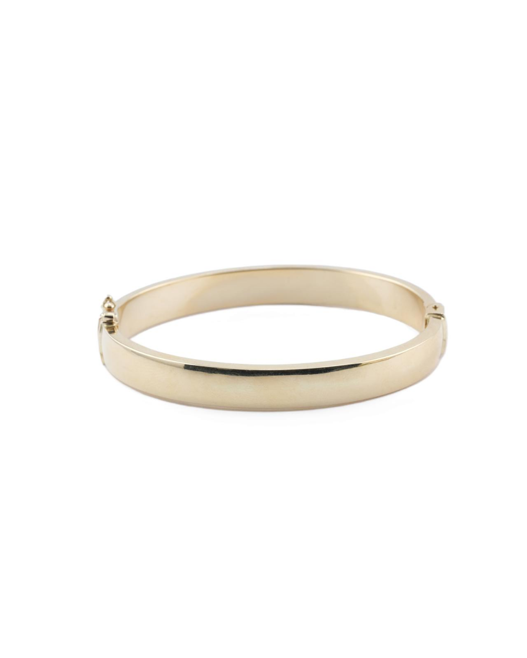 Pulsera Esclava Oro Amarillo 14Kt Plana.