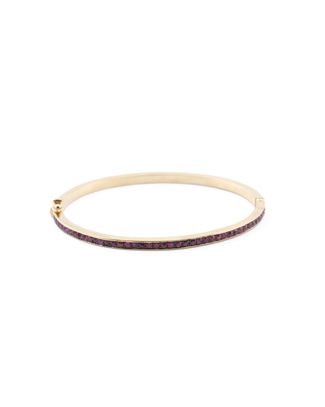 Pulsera Esclava Oro Amarillo 18Kt Rubí.