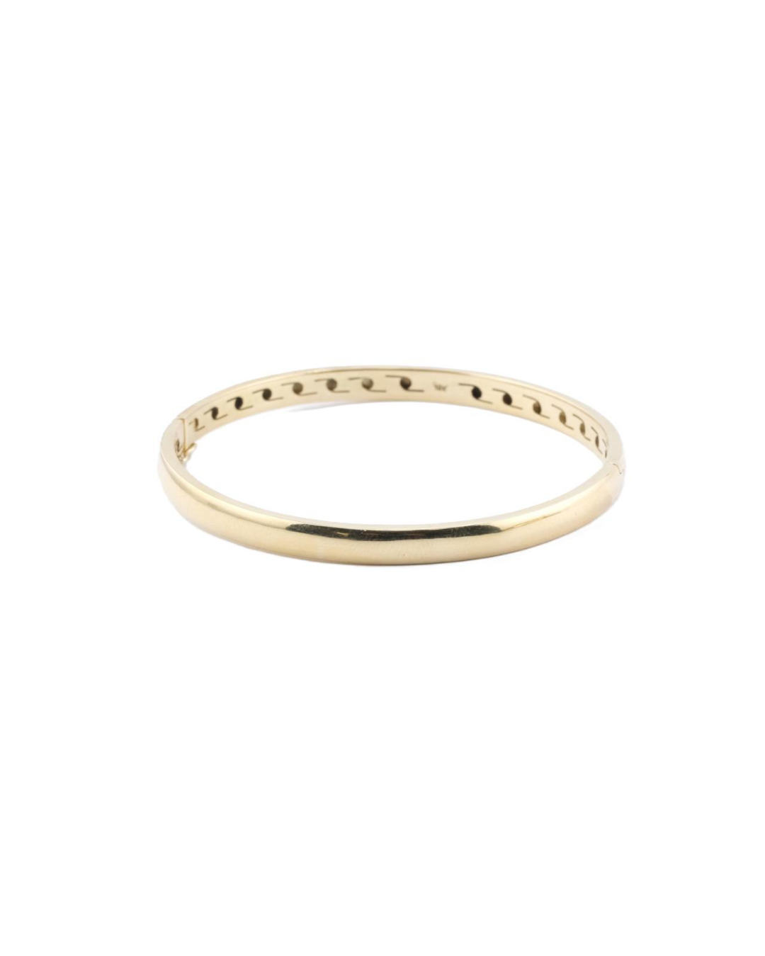 Pulsera Esclava Media Caña Oro Amarillo 18Kt.