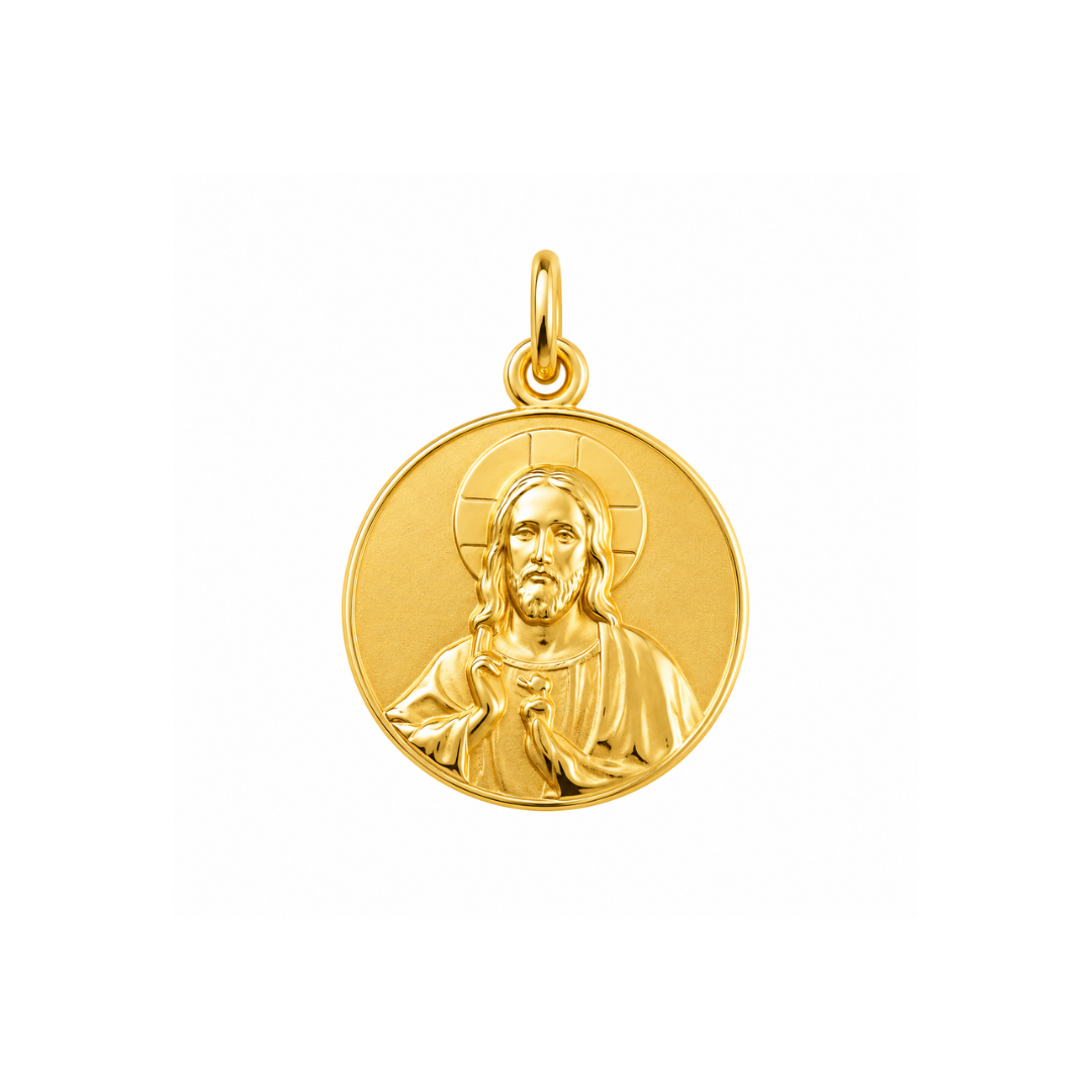 Medalla Sagrado Corazón 18K.