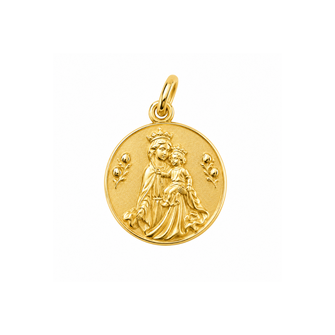 Medalla Virgen del Carmen 18Kt.