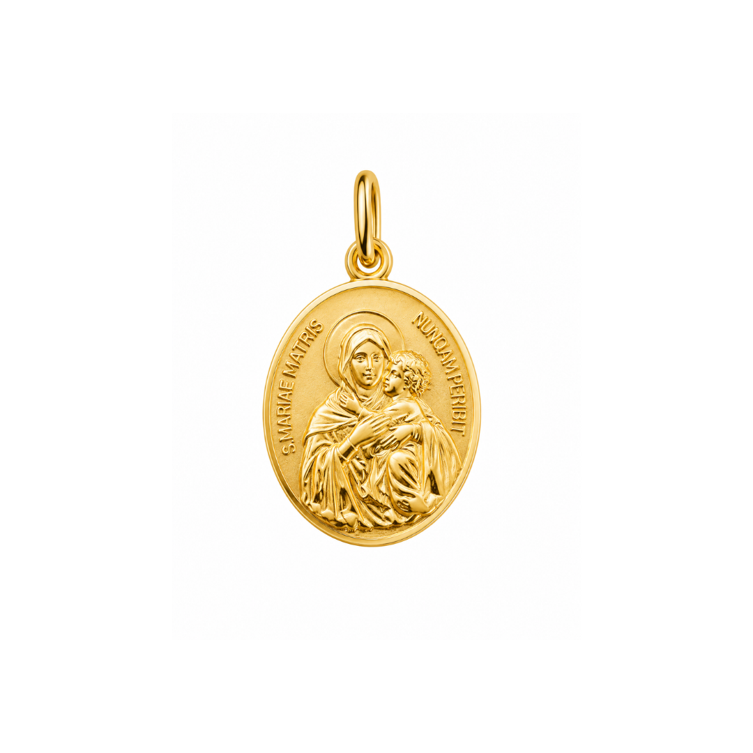 Medalla Virgen Mater de Oro Amarillo 18Kt.