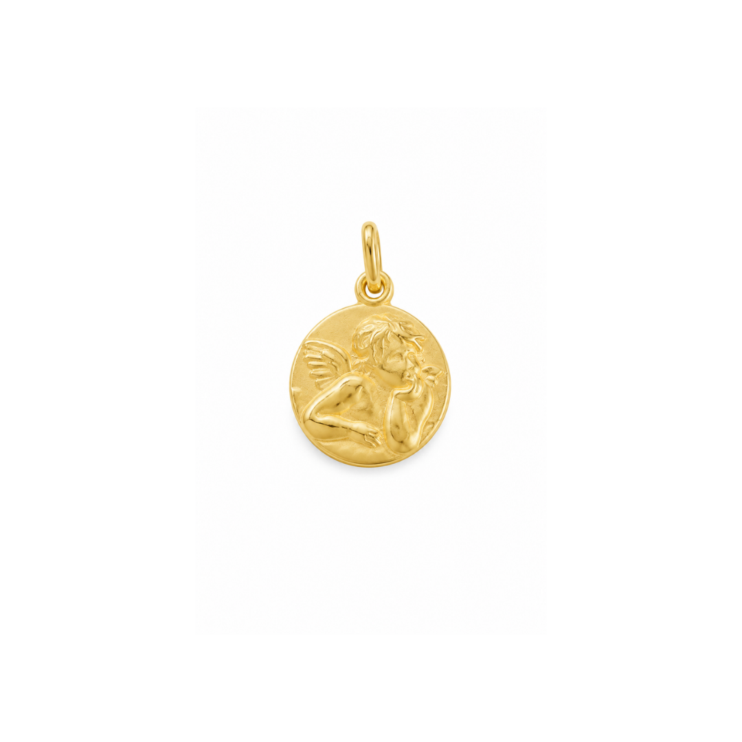 Medalla Ángel de la Guarda de Oro Amarillo 18Kt.