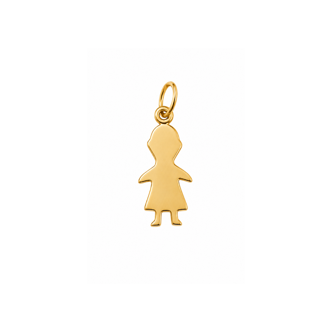 Colgante Niña de Oro Amarillo 18Kt.