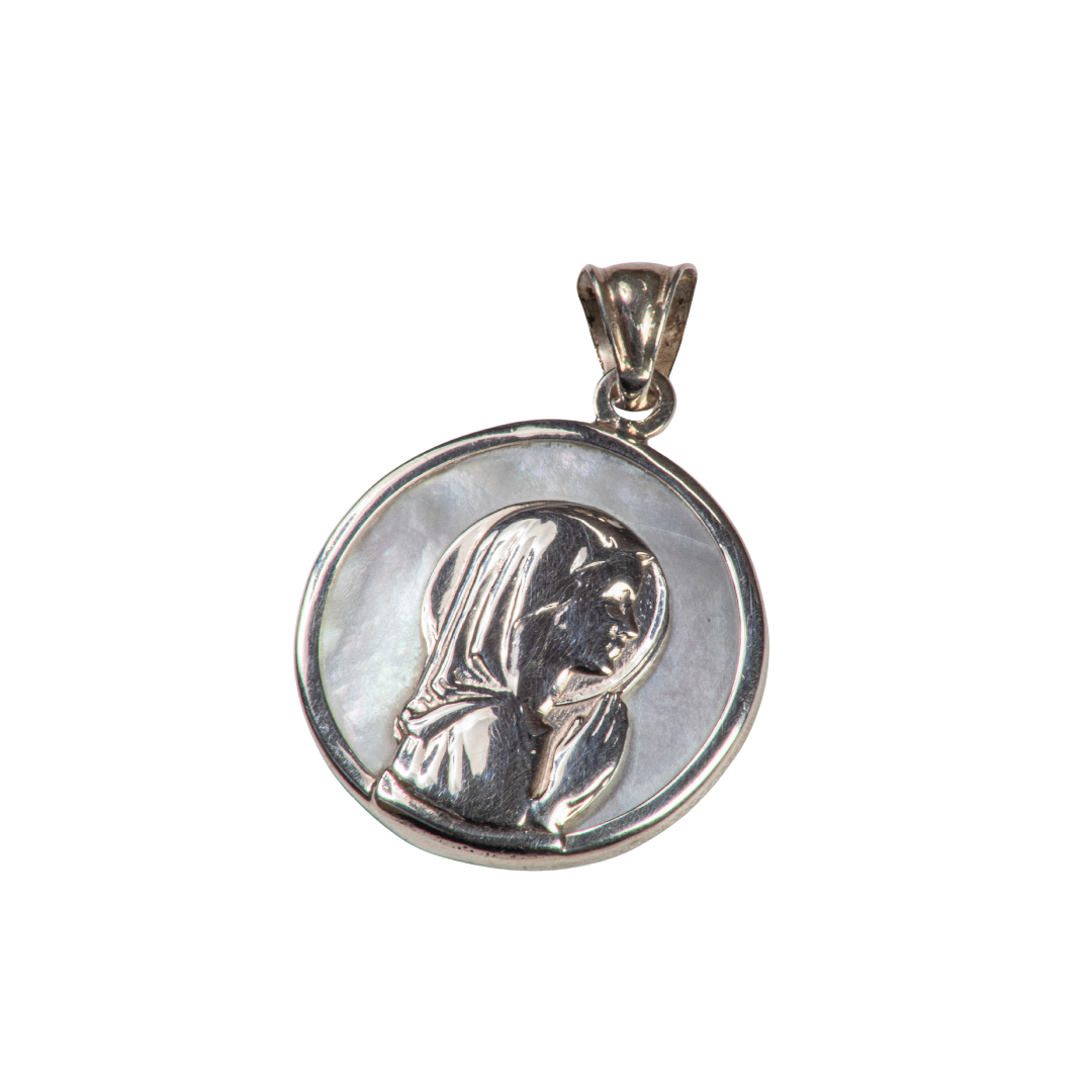 Medalla Virgen de Plata y Nácar