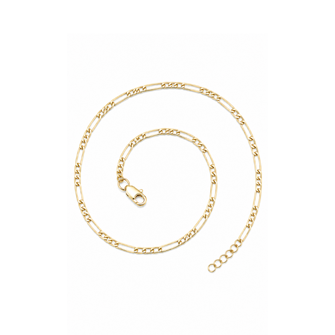 CADENA CARTIER PLANA VACIADA ORO AMARILLO KALV-100.