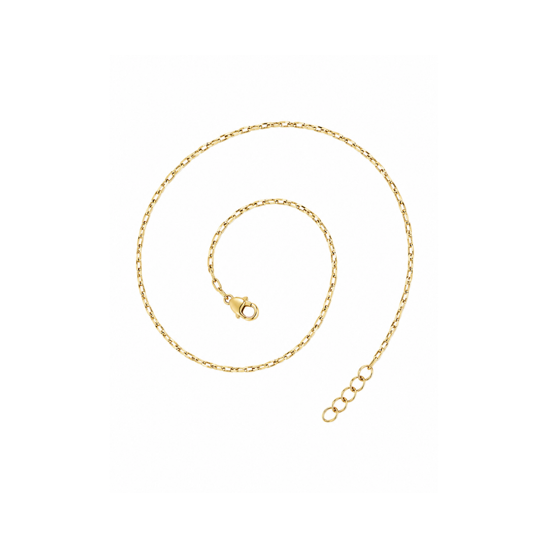 CADENA FORZATINA DIAMANTADA ORO AMARILLO KFD7-50.