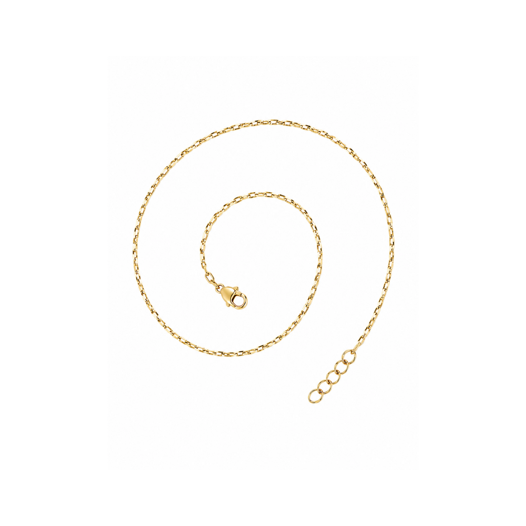 CADENA FORZATINA DIAMANTADA ORO AMARILLO KFD7-45.