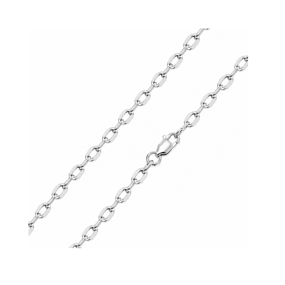 CADENA FORZATINA DIAMANTADA ORO BLANCO KFD7-50.