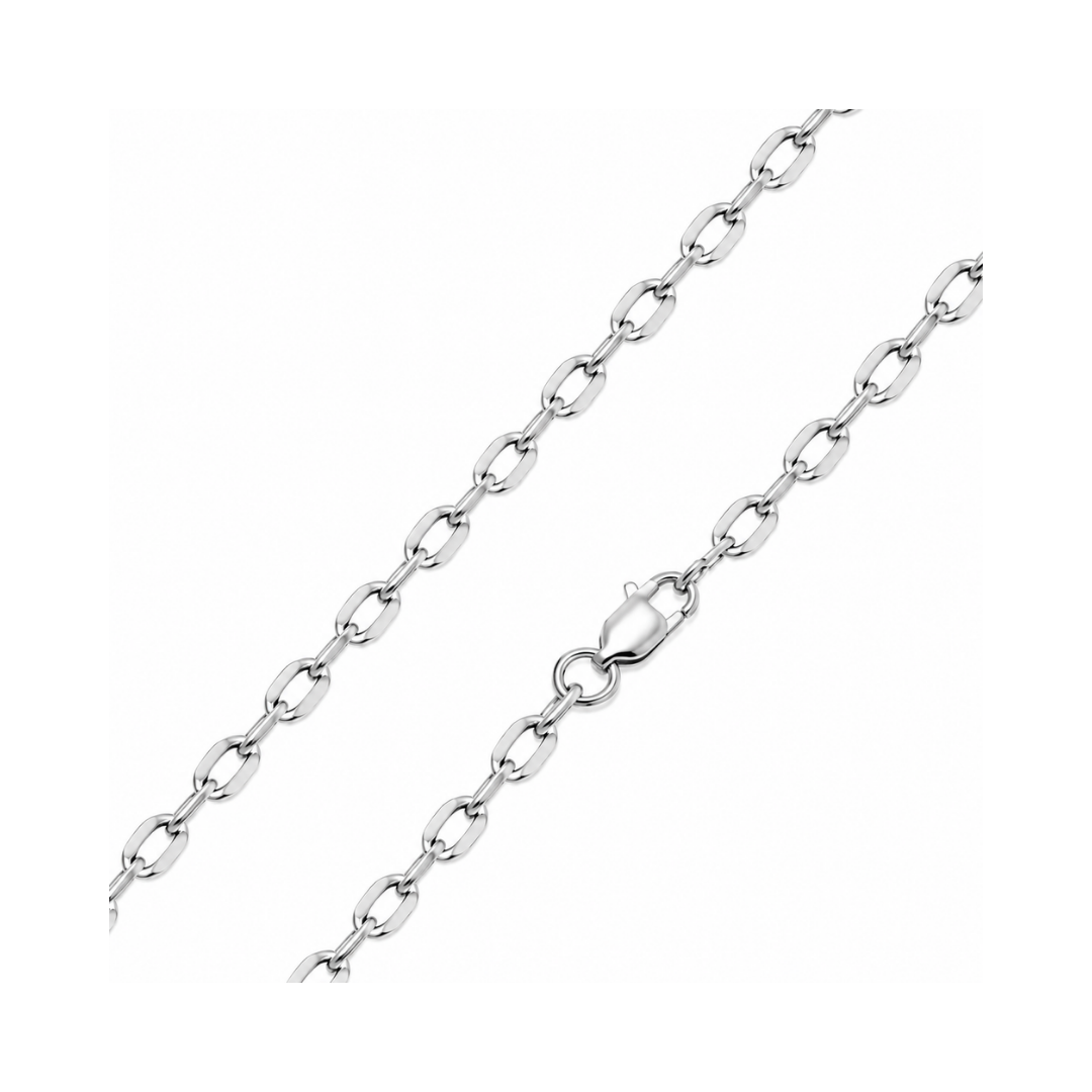 CADENA FORZATINA DIAMANTADA ORO BLANCO KFD7-60.