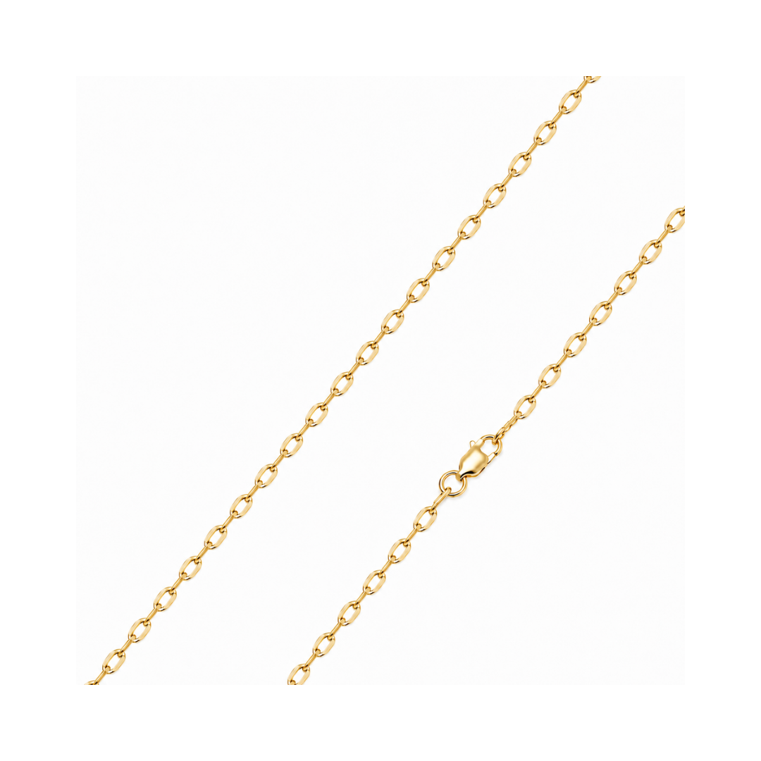 CADENA FORZATINA DIAMANTADA ORO AMARILLO KFD7-25.