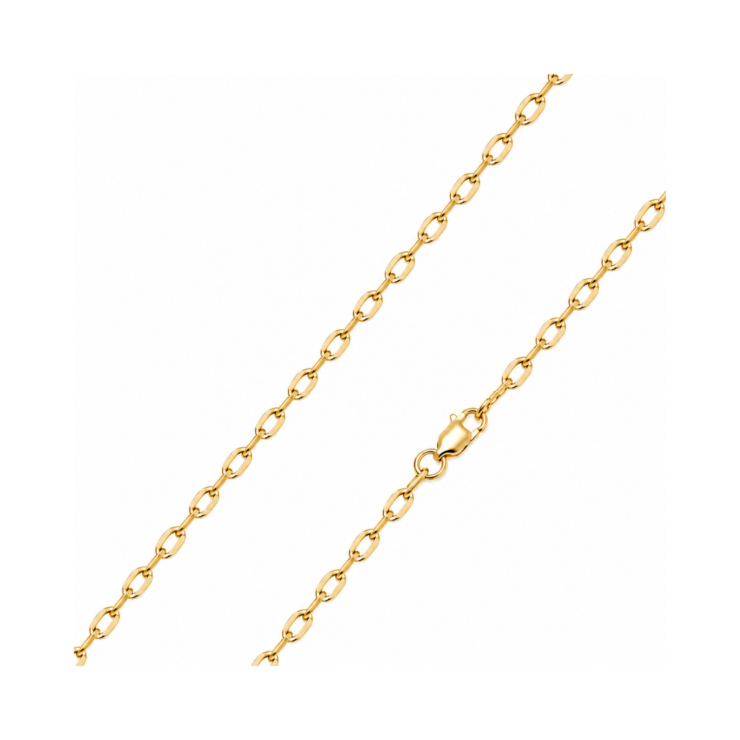 CADENA FORZATINA DIAMANTADA ORO AMARILLO KFD7-30.