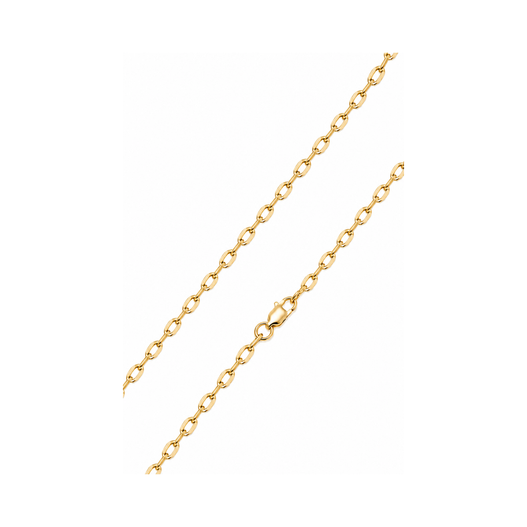 CADENA FORZATINA DIAMANTADA ORO AMARILLO KFD7-35.