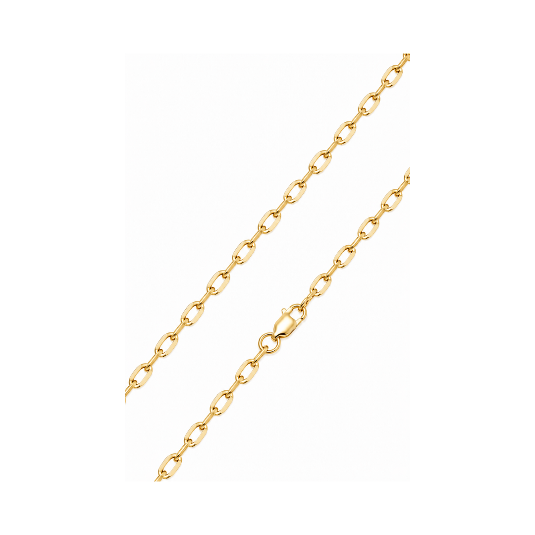 CADENA FORZATINA DIAMANTADA ORO AMARILLO KFD7-40.