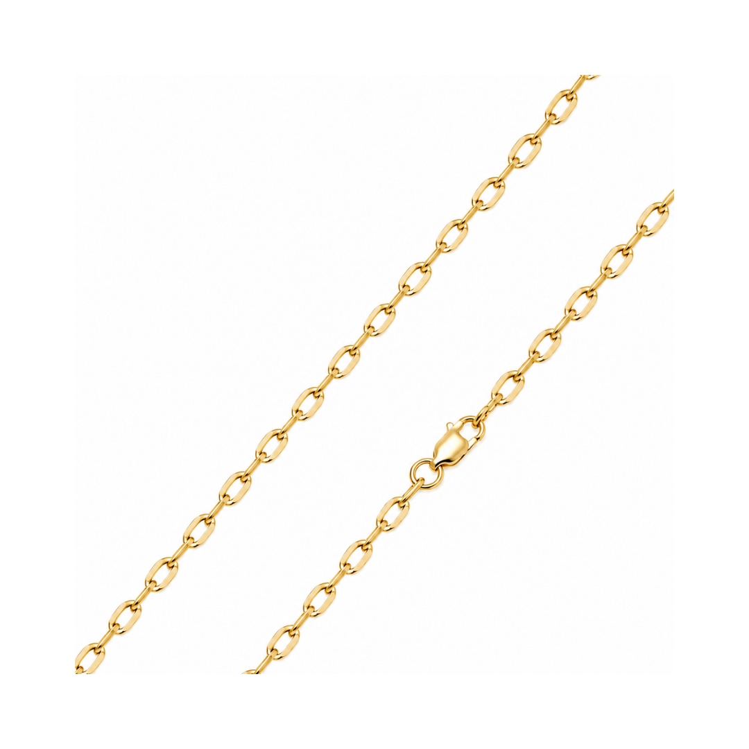 CADENA FORZATINA DIAMANTADA ORO AMARILLO KFD7-45.