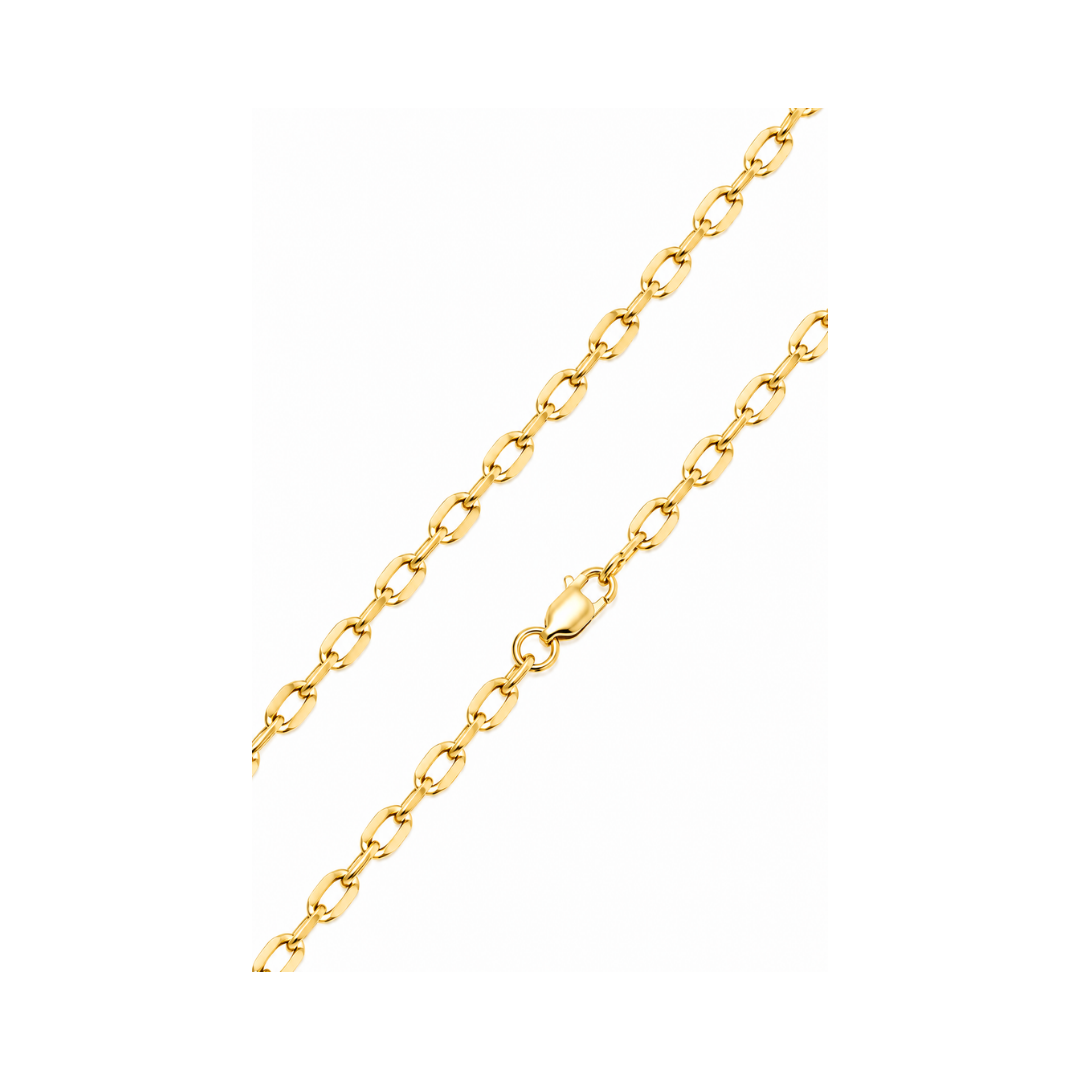 CADENA FORZATINA DIAMANTADA ORO AMARILLO KFD7-50.