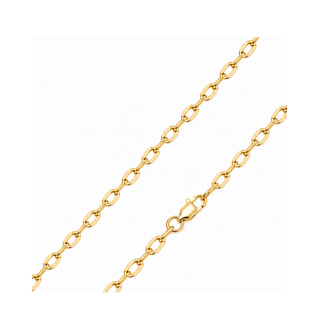 CADENA FORZATINA DIAMANTADA ORO AMARILLO KFD7-70.