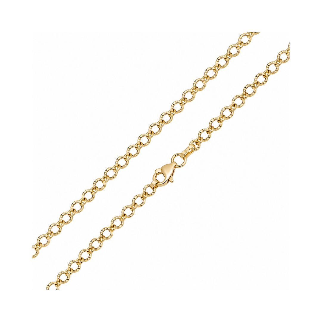 CADENA ROLO DIAMANTADA ORO AMARILLO KRD-20.