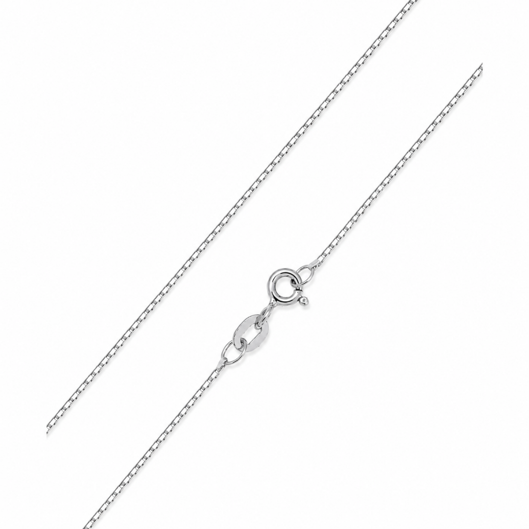CADENA VENECIANA ORO BLANCO KVD10.