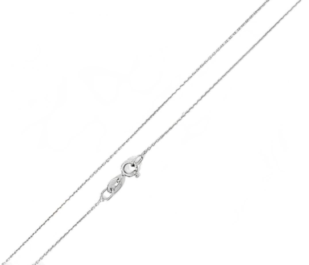 CADENA FORZATINA DIAMANTADA ORO BLANCO KFD7-20.