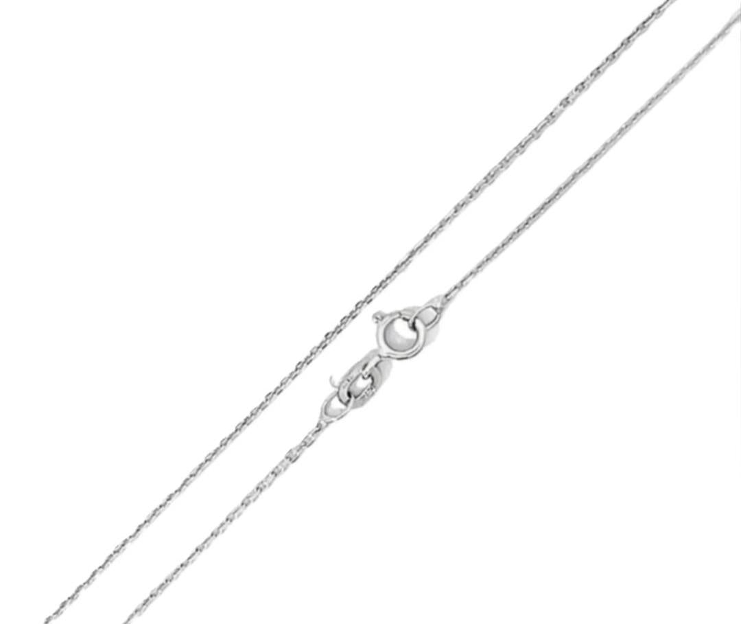 CADENA FORZATINA DIAMANTADA ORO BLANCO KFD7-35.